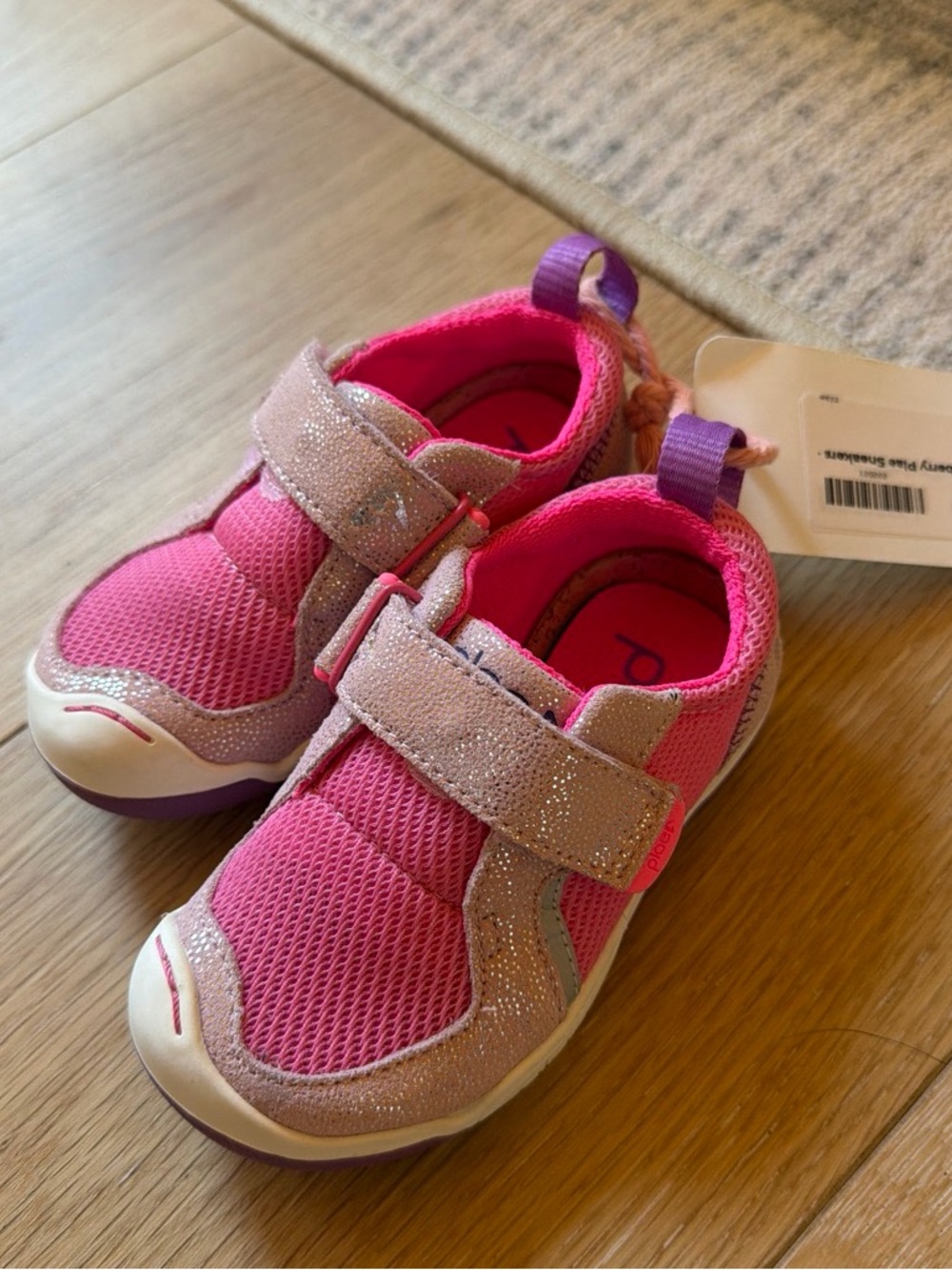 NWT PLAE Baby/Toddler Pink Athletic Sneakers